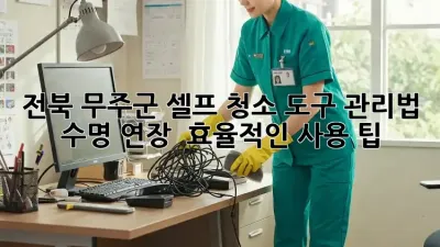 전북 무주군 셀프 청소 도구 관리법: 수명 연장 & 효율적인 사용 팁
